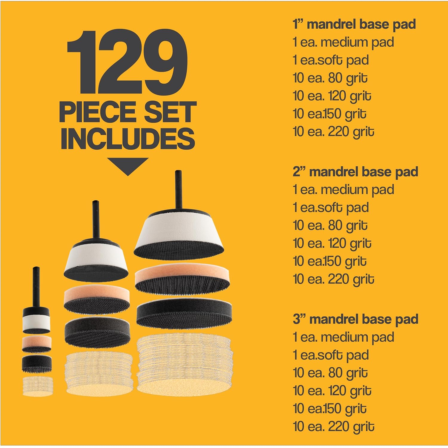 Master Platinum Bowl Sander Kit