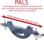 Contractor Saw PALS - Precision Alignment & Locking System