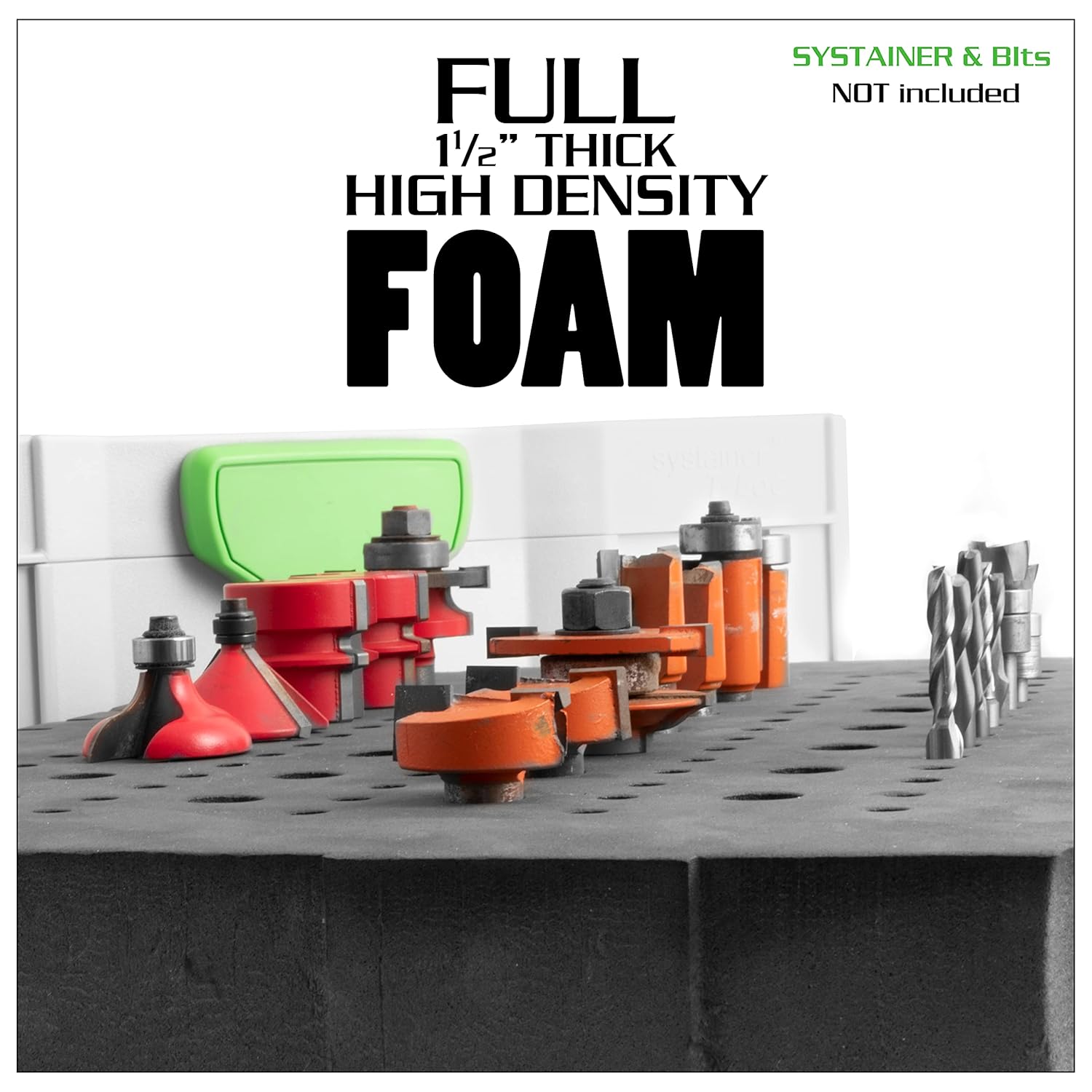 Foam Router Bit Storage Tray for Festool Systainer 1