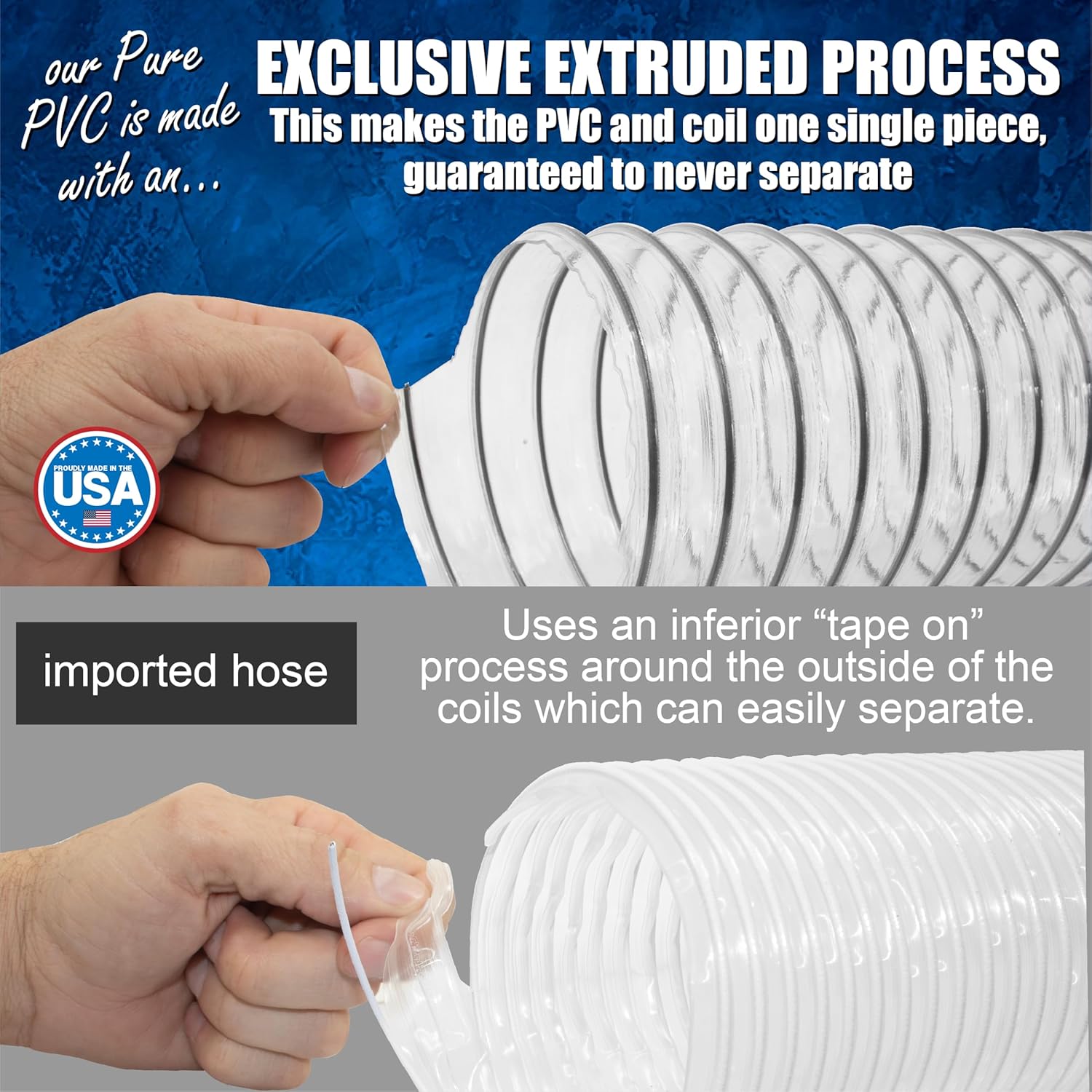 2-1/2" Heavy Duty Clear PVC Hose