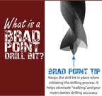7 Piece 12" Long Brad Point Set