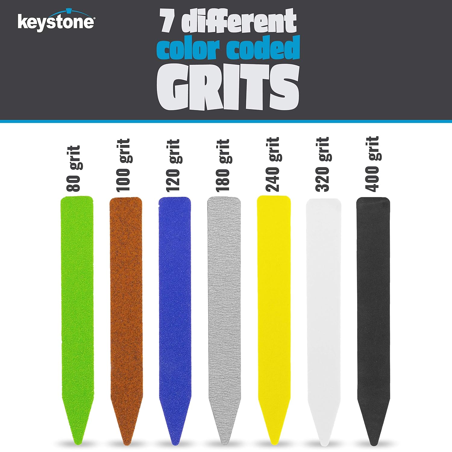 Tapered Point Detail Sanding Sticks - 21PK