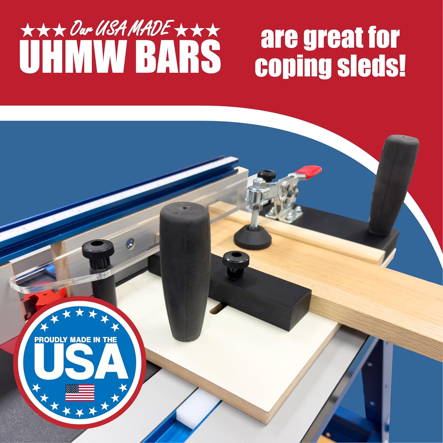 17" UHMW Plastic Strips - 4 Pack