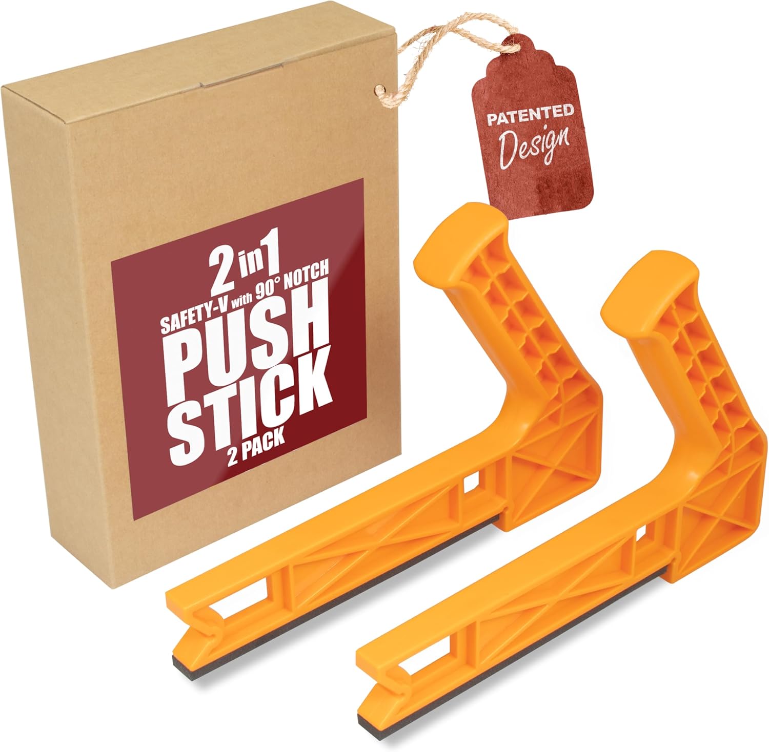 2 in 1 Safety V Push Stick - 2PK