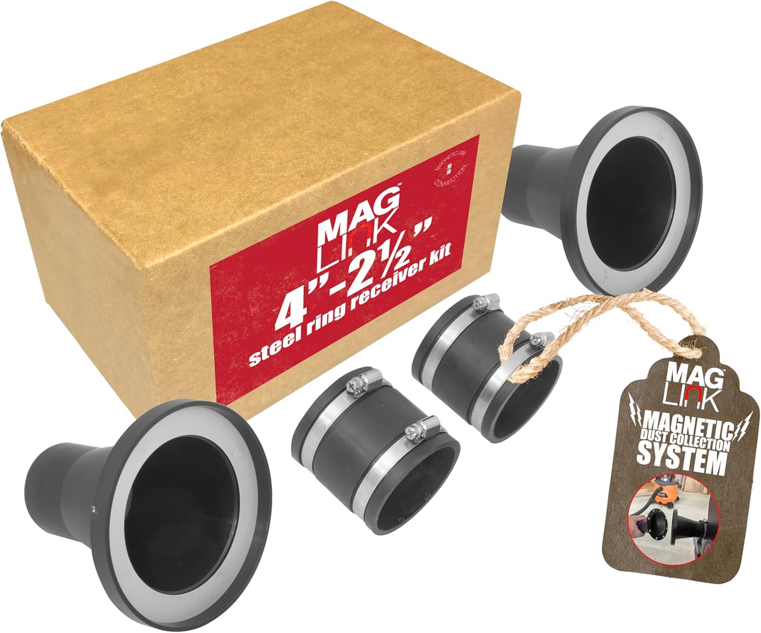 4" - 2½" MagLink™ Steel Ring Receiver Pack