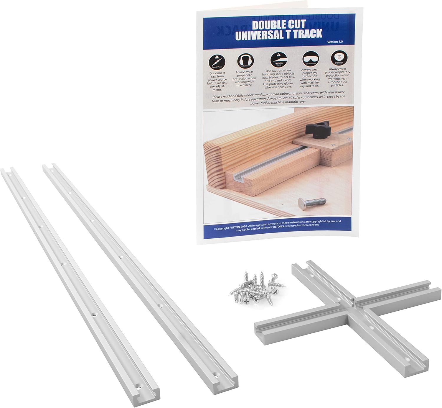Double Cut Universal Track (2 Pack) with One Intersection Kit