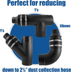 4" to 2-1/2" Reducer with 4" Rubber Coupler Fitting & Stainless Steel Clamps