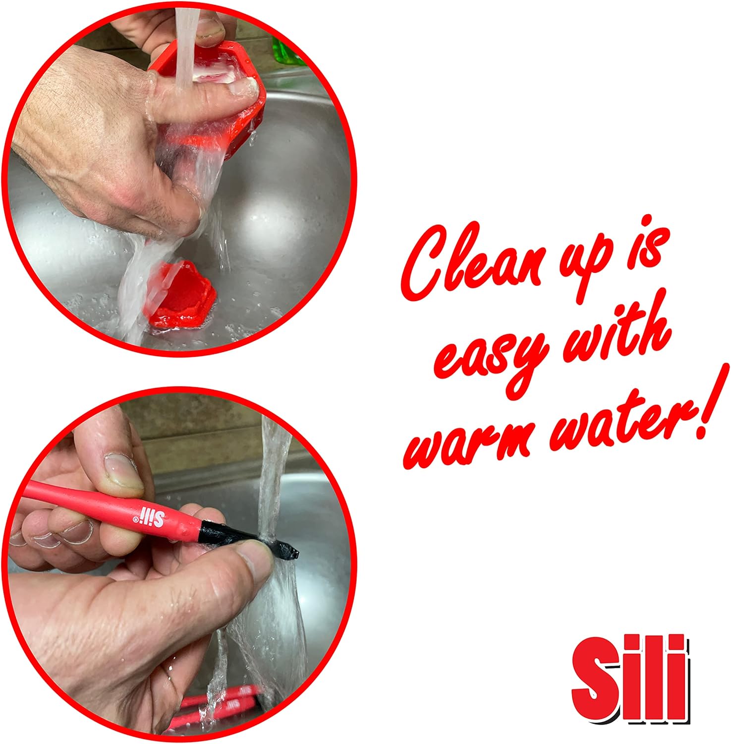 Pod with Sealable Lid & 3 SILI® Micro Glue Brushes