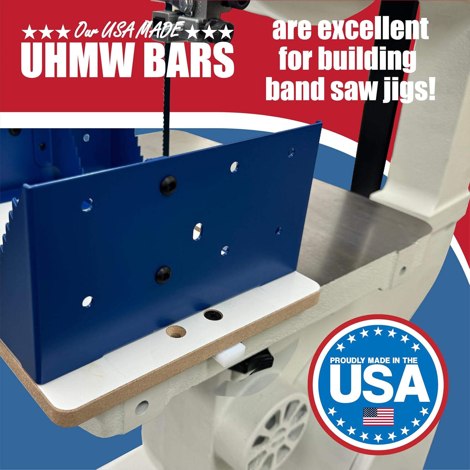 17" UHMW Plastic Strips - 4 Pack