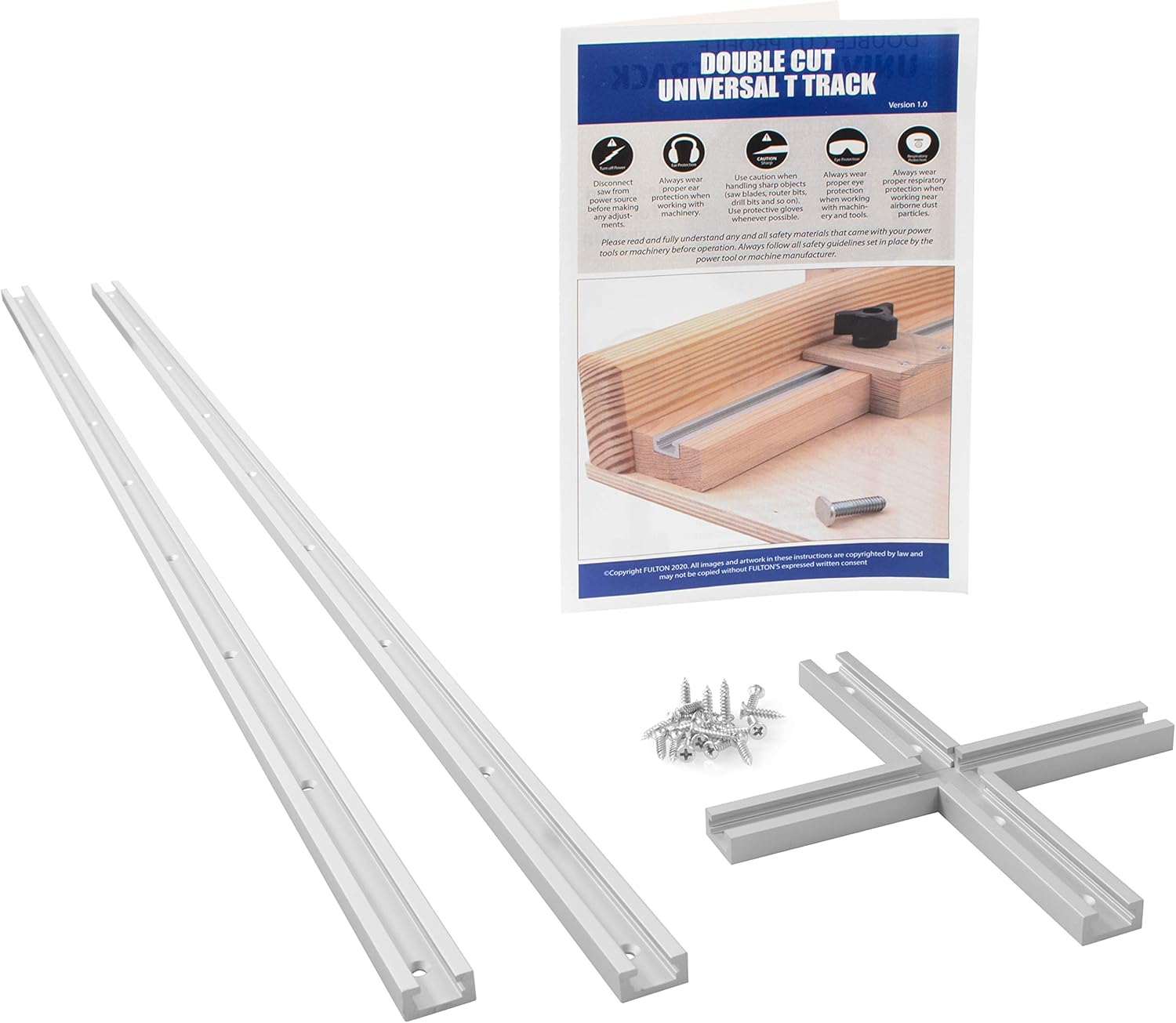 Double Cut Universal Track (2 Pack) with One Intersection Kit