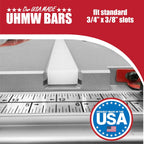 17" UHMW Plastic Strips - 4 Pack