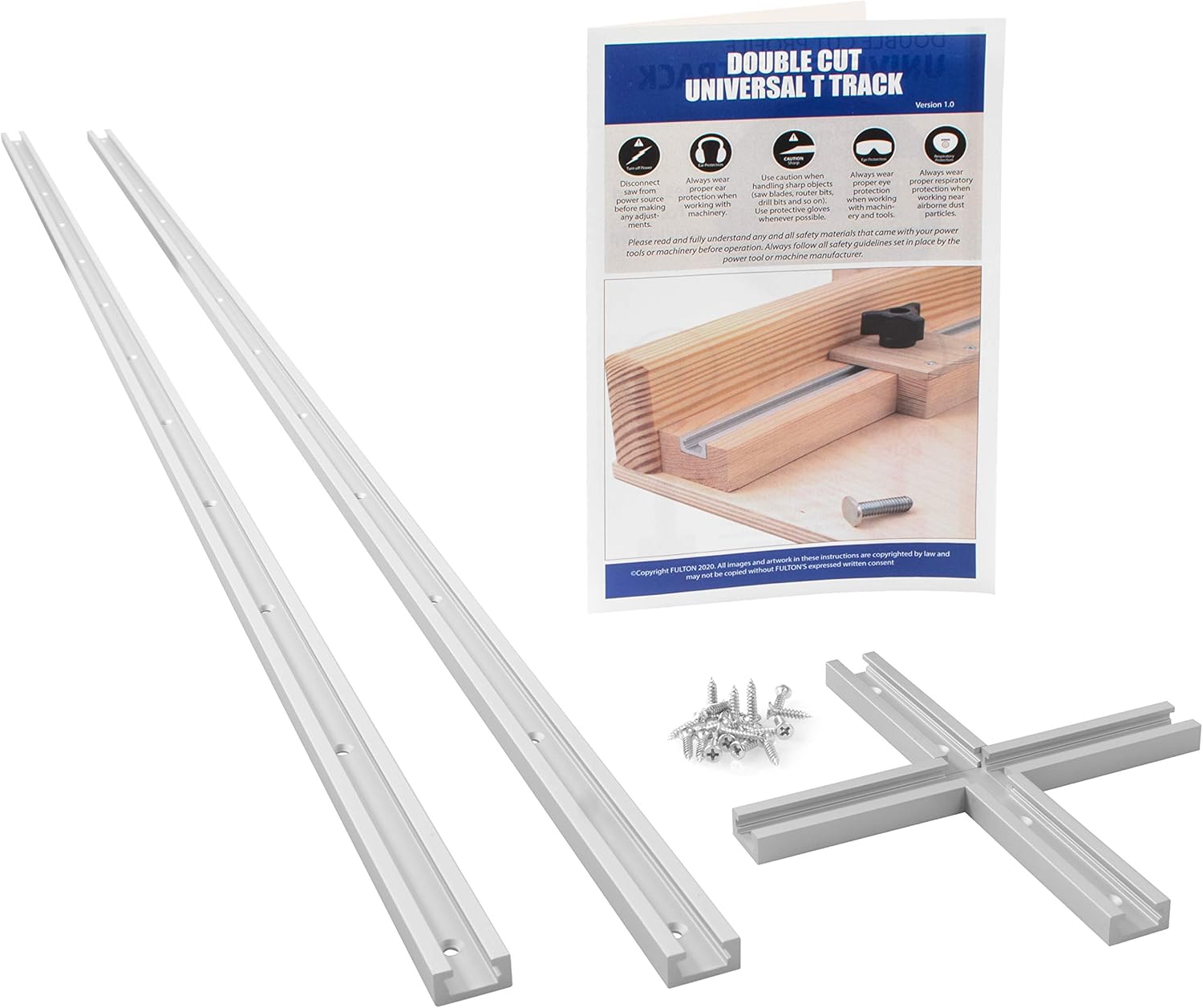 Double Cut Universal Track (2 Pack) with One Intersection Kit
