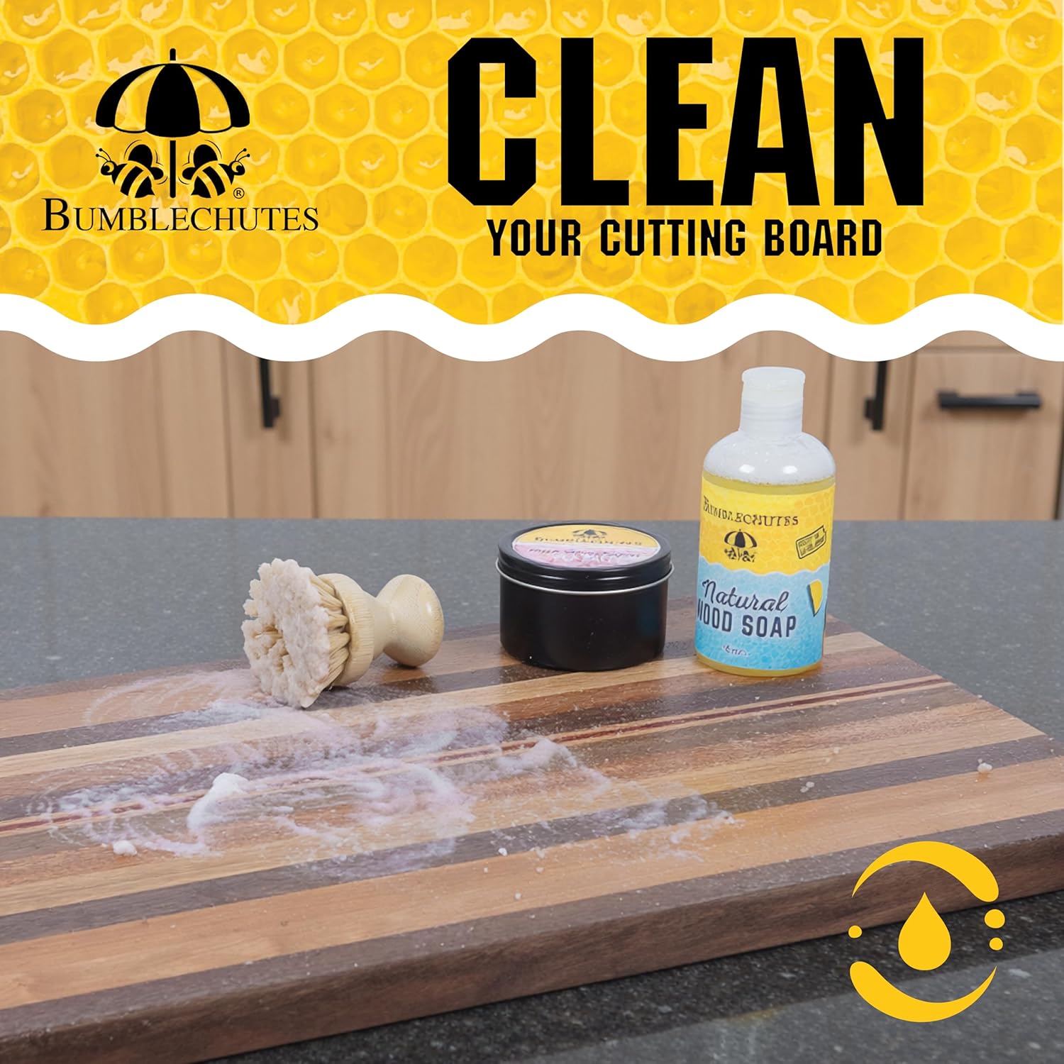 Wood Cutting Board Care Gift Set
