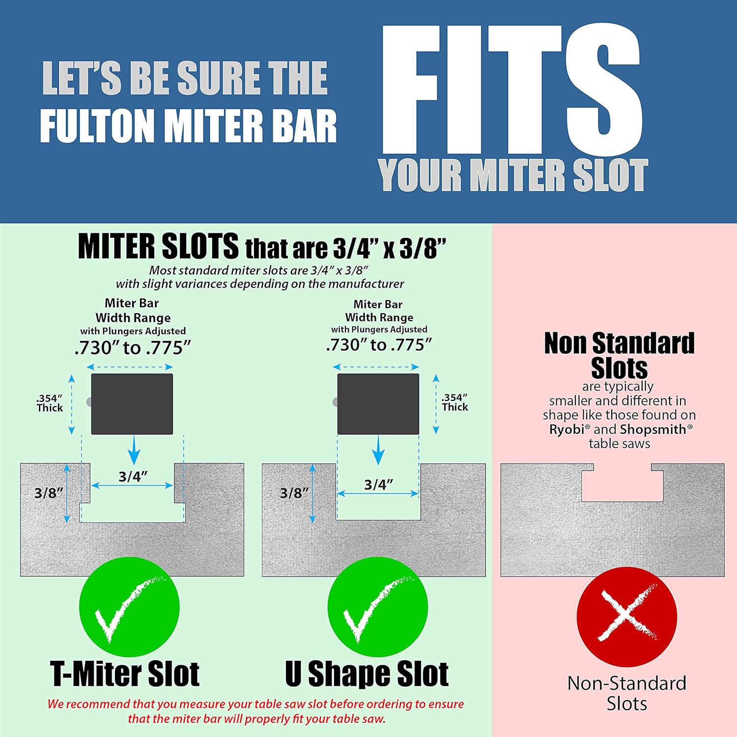 18" Precision Steel Miter Bar