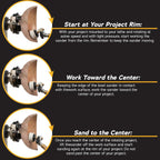 1" & 2" Dual Bearing Bowl Sander Kit
