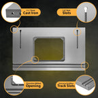 Cast Iron Table Saw Router Extension Wing and Premium Phenolic Router Plate