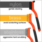 3 Piece Wire Brush Set