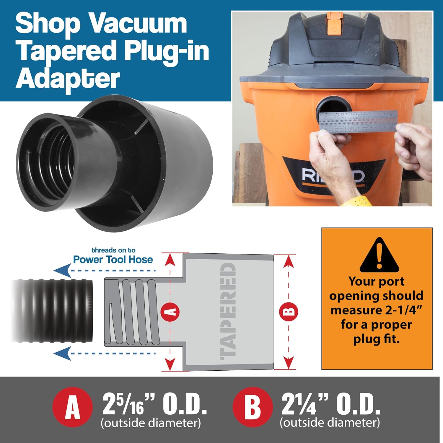 10' Power Tool Hose Kit with 5 Adapter Fittings
