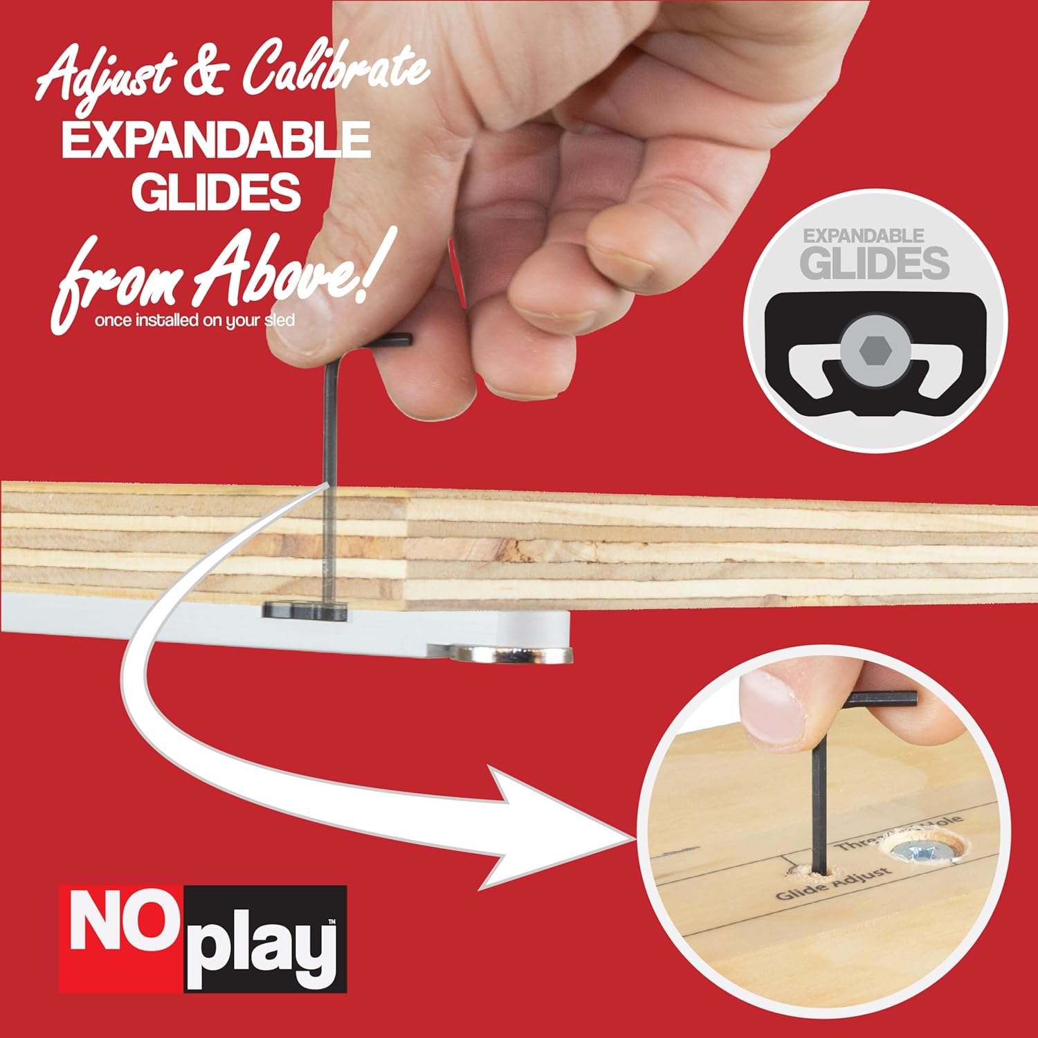 17” NoPlay Aluminum Miter Bar