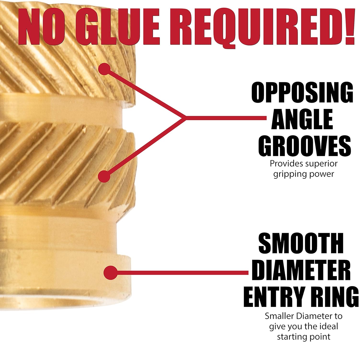 Bottle Stopper Threaded Inserts - 10PK