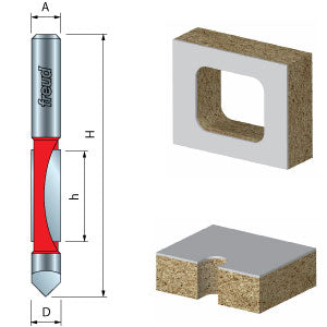 Double Flute Panel Pilot Router Bits