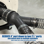 4" to 2 ½" Dual Port "Y" Splitter