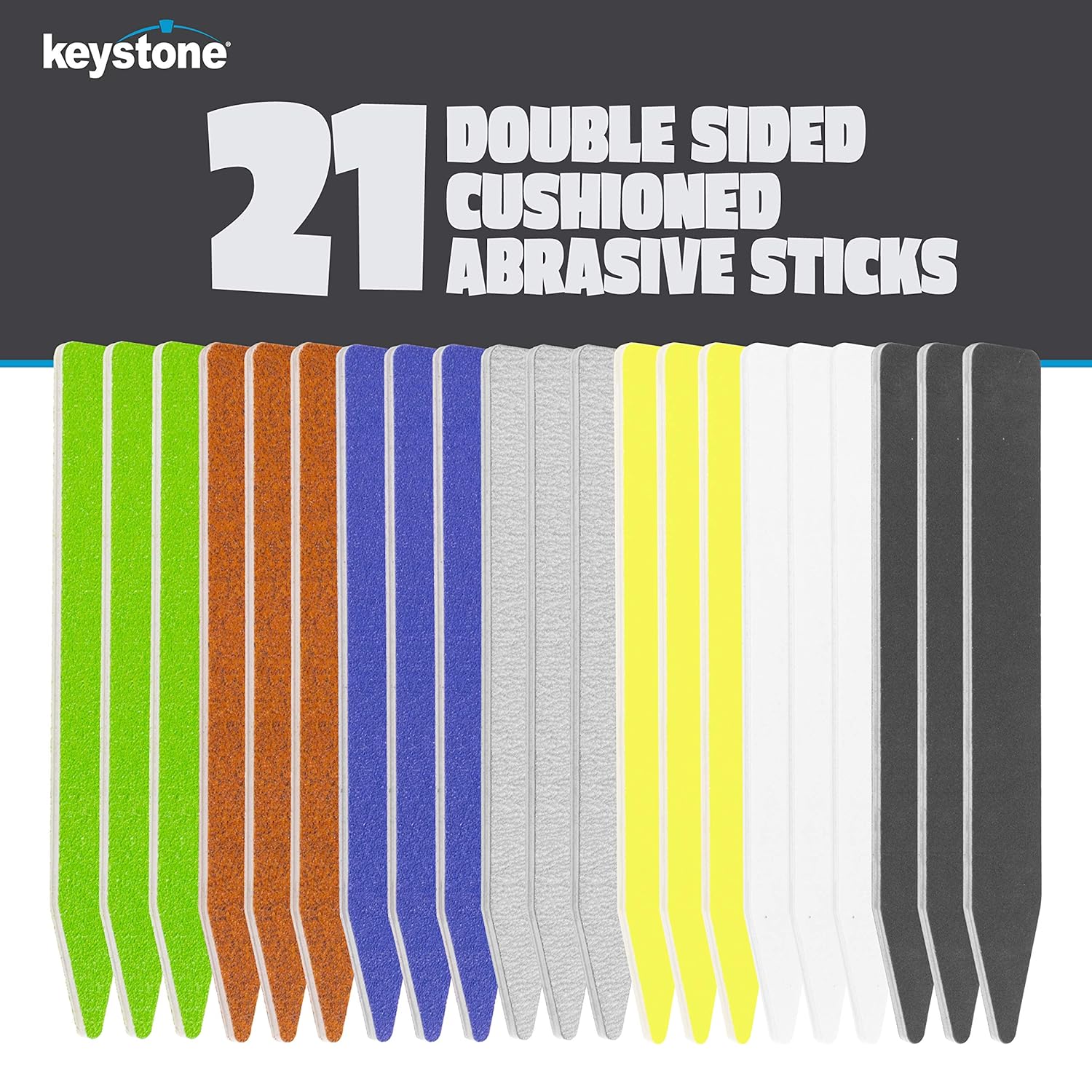 Tapered Point Detail Sanding Sticks - 21PK