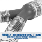 4" to 2 ½" Dual Port "Y" Splitter
