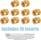 Bottle Stopper Threaded Inserts - 10PK