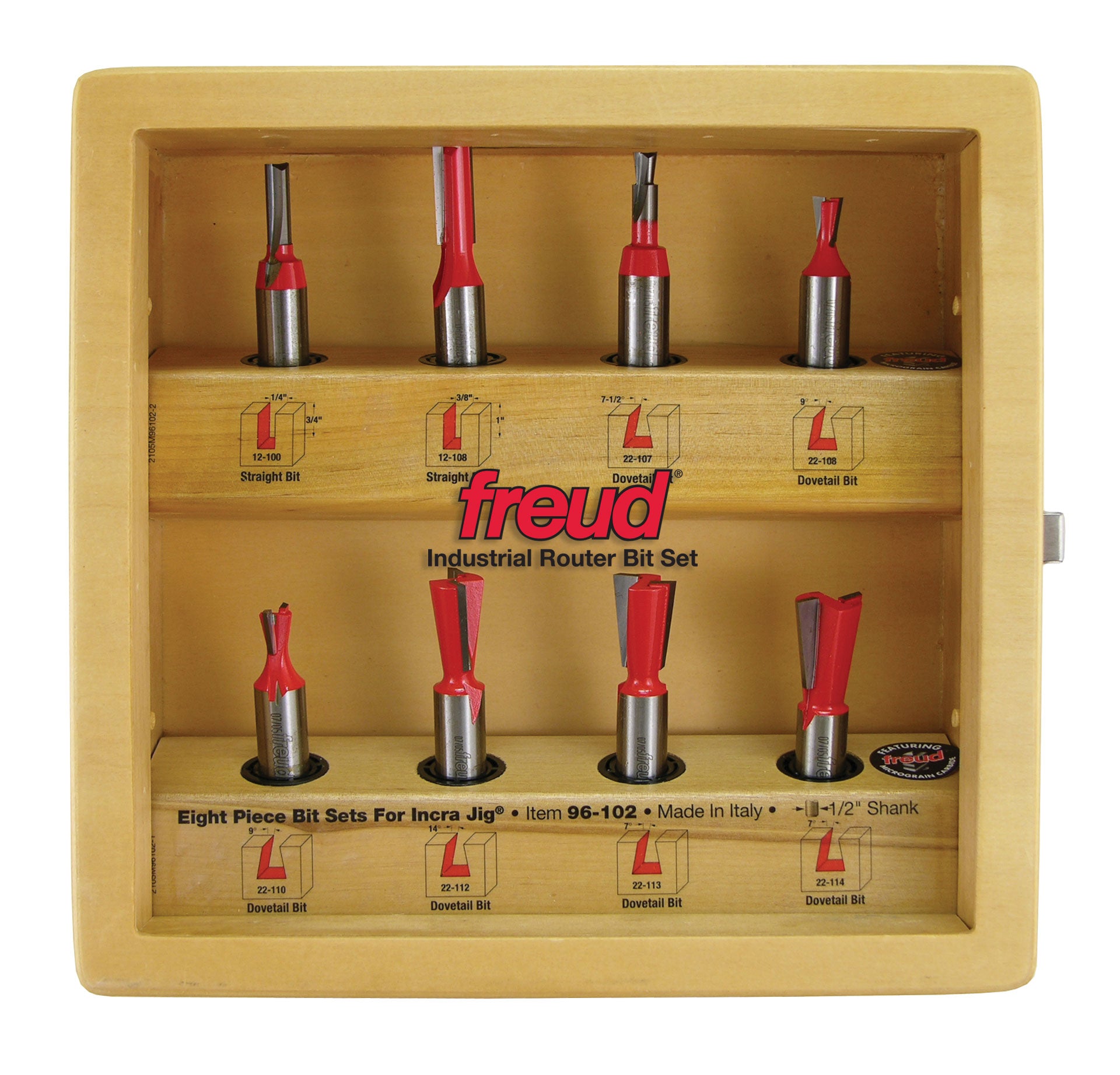 8 Piece Bit Set for Incra Jig®