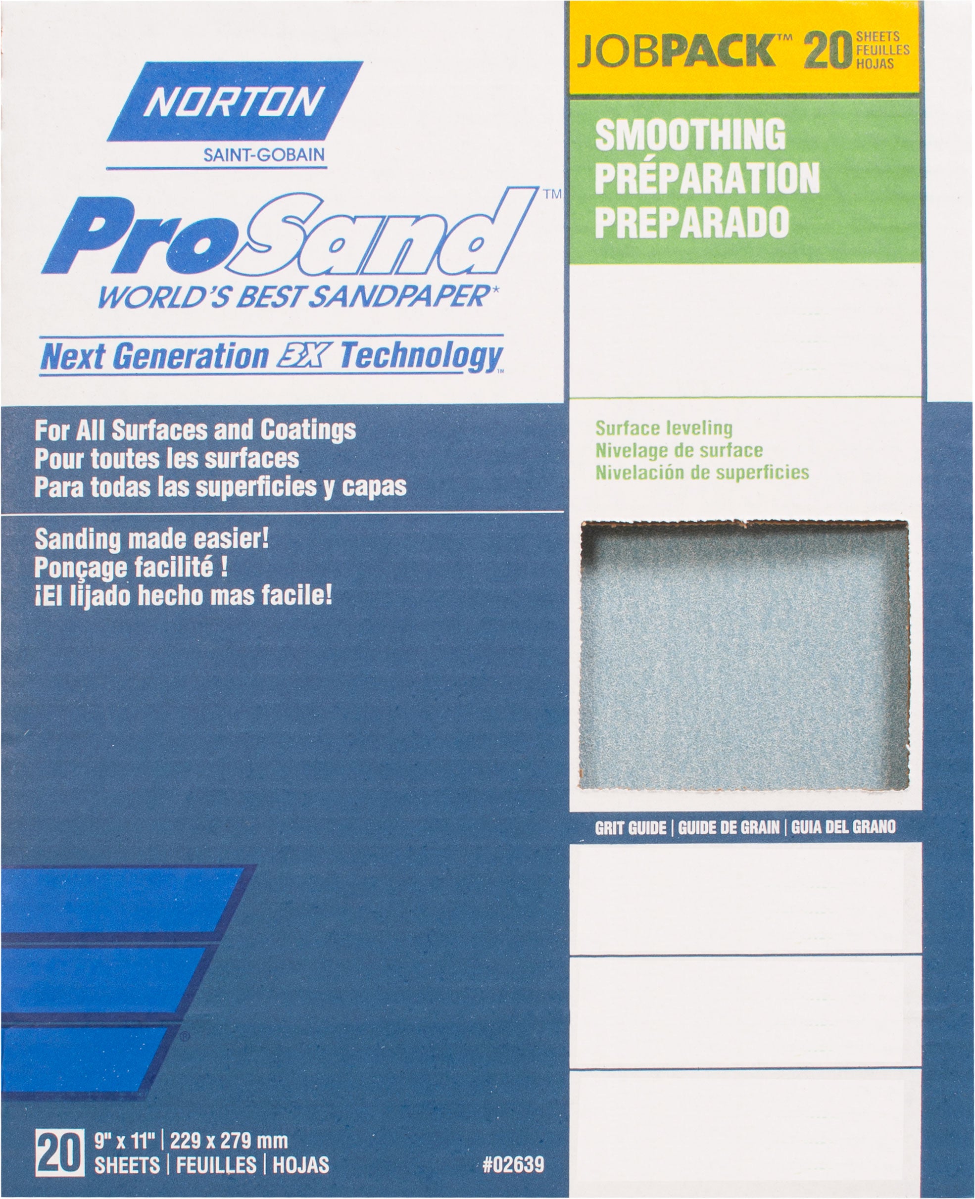 ProSand Dry 9" x 11" Sanding Sheets - 20PK