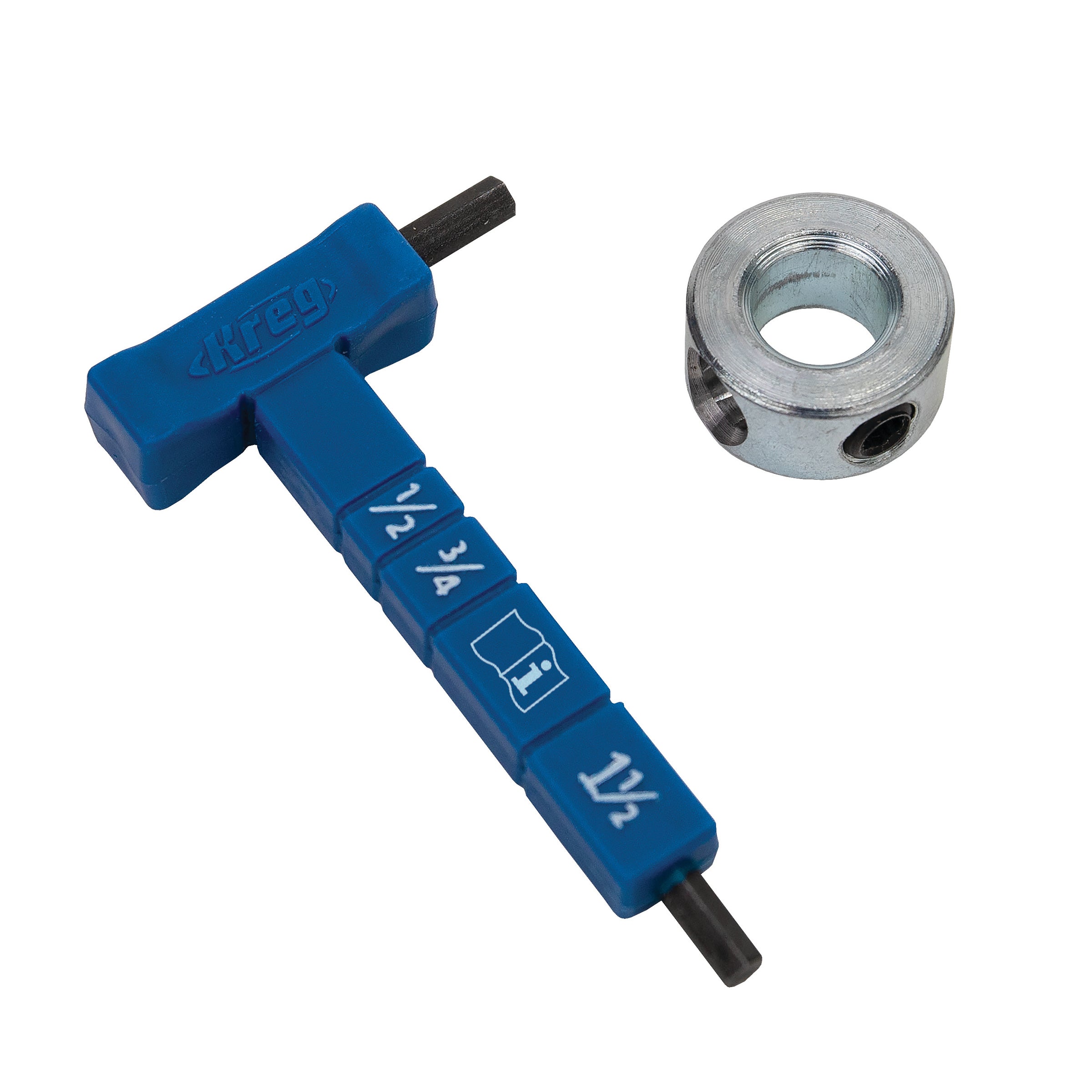 Easy-Set Stop Collar & Material Gauge/Hex Wrench Kit
