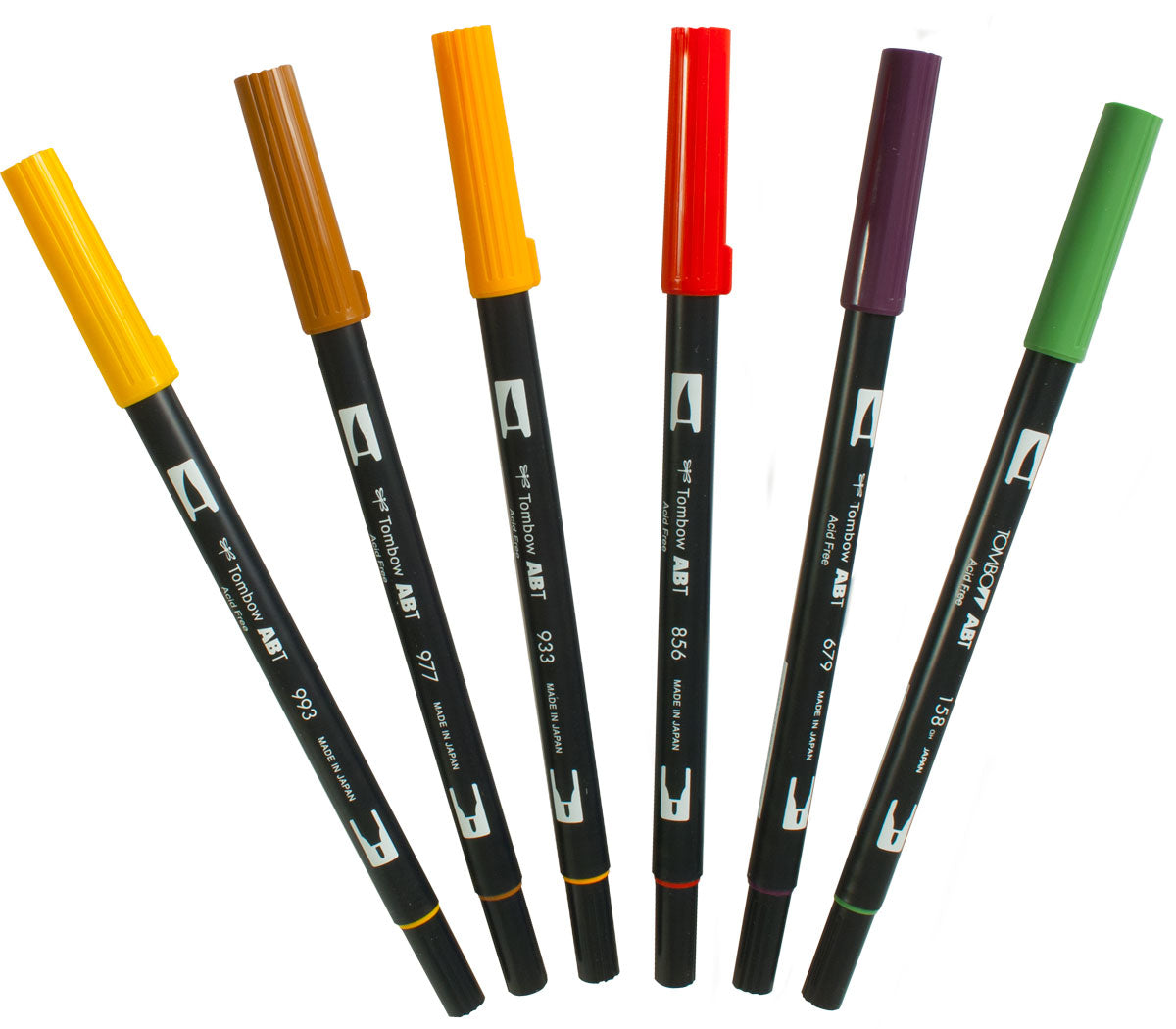 6-Piece Secondary Dual Brush Pen Set