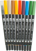 10-Piece Secondary Dual Brush Pen Set