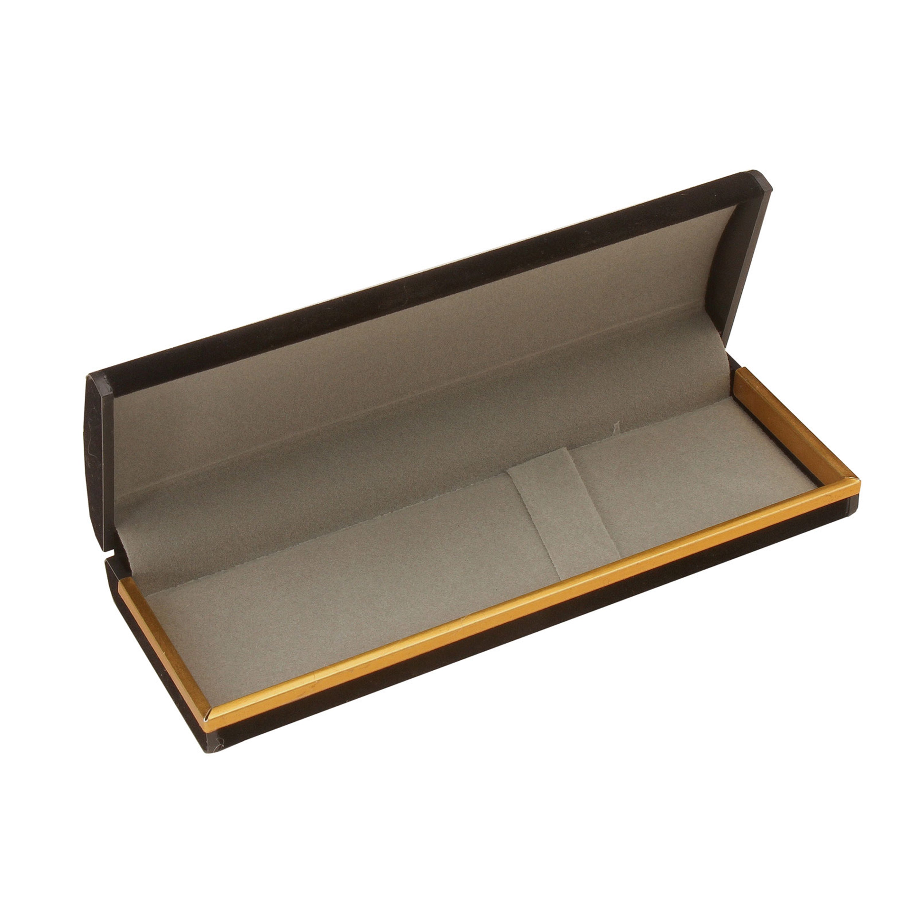Black Velour with Gold Trim Pen Case