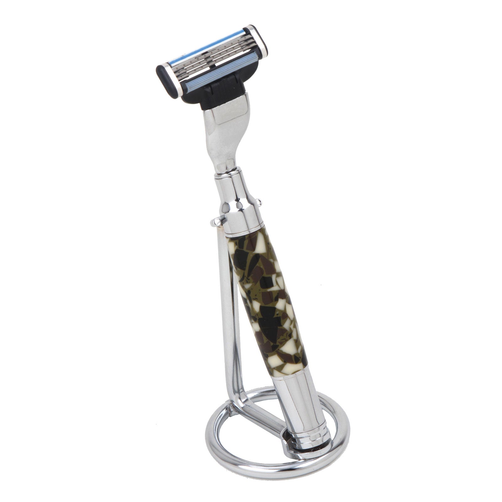 Chrome Universal Shaving Razor Stand