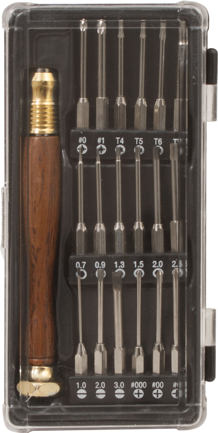 19 Piece Precision Quick Release Screw Driver Set