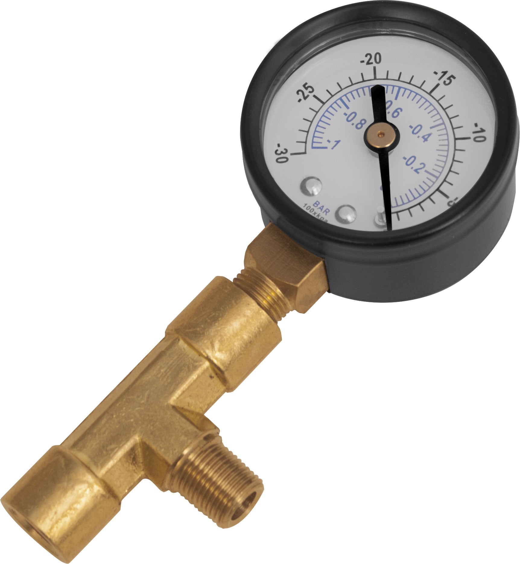 1.5" Vacuum Gauge with Brass Fitting