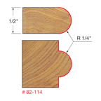 Half Round / Bull Nose Router Bits