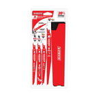 6 PC Bi-Metal Reciprocating Blade Set for Nail-Embedded Wood & Metal Cutting / Demolition