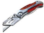Folding Locking Utility Knife - Wood Grain