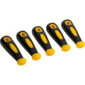 5 Piece Rubber File Handles w/Rectangle Hole