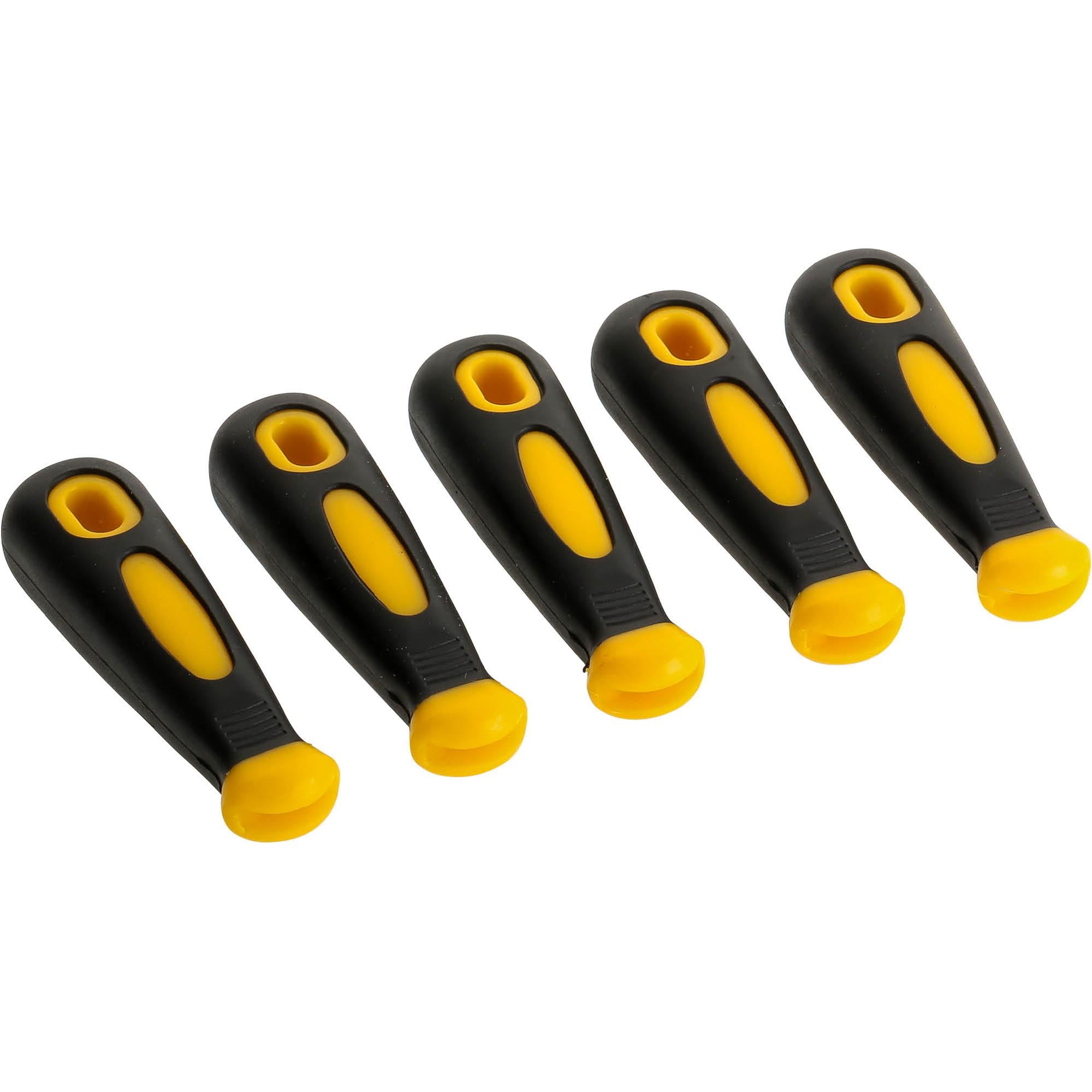 5 Piece Rubber File Handles w/Rectangle Hole