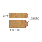 Half Round / Bull Nose Router Bits
