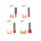 4 PC Undersized Plywood Bit Set