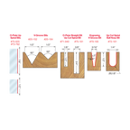 8 Piece CNC Router Bit General Purpose Set