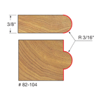 Half Round / Bull Nose Router Bits