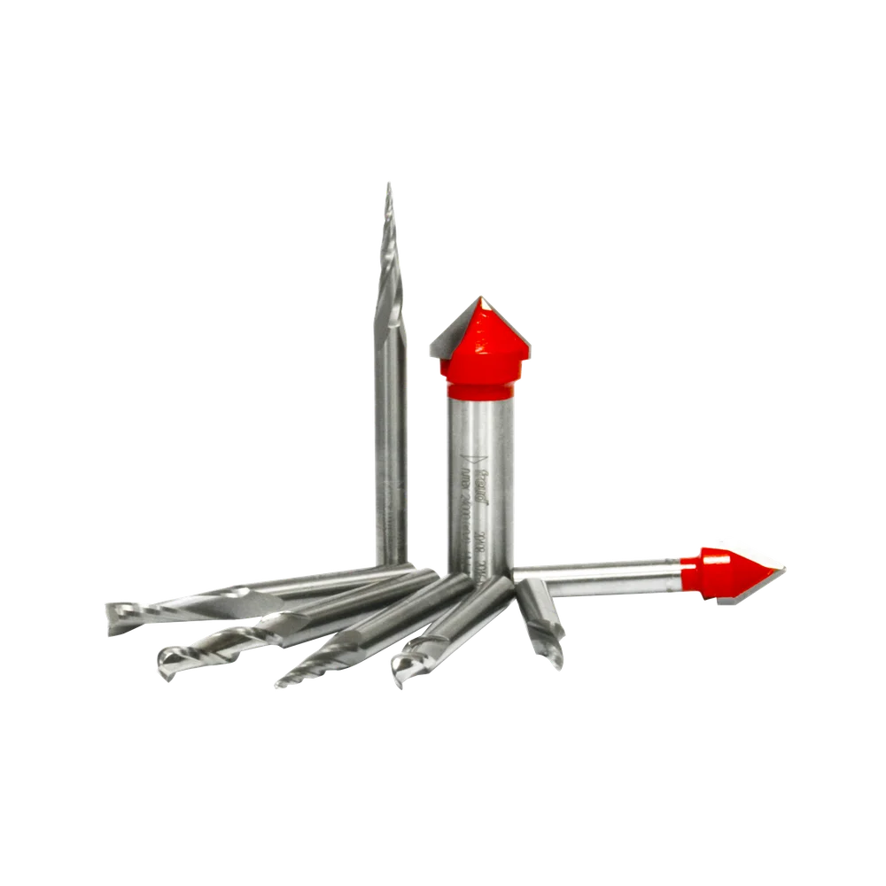 8 Piece CNC Router Bit Signmaking Set