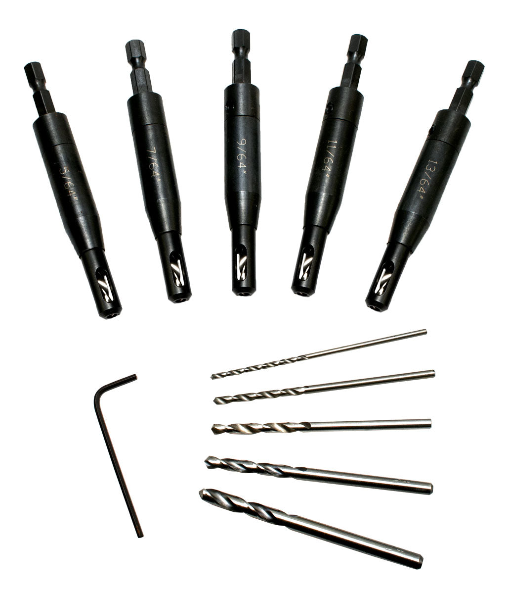 Premium 10 pc Self Centering Drill Bit Set