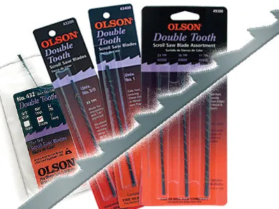 Double Tooth Scroll Saw Blades - 12PK